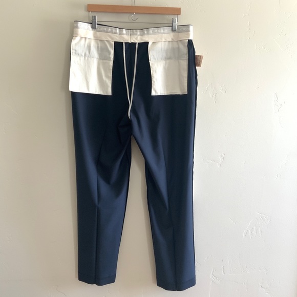 Zanella Todd Flat Front Luxury 120's Wool Serge Pant Navy Men’s Size 38 x 32 US - Picture 9 of 16